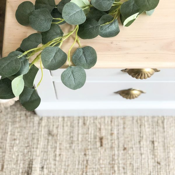 Drawers with leaves on top