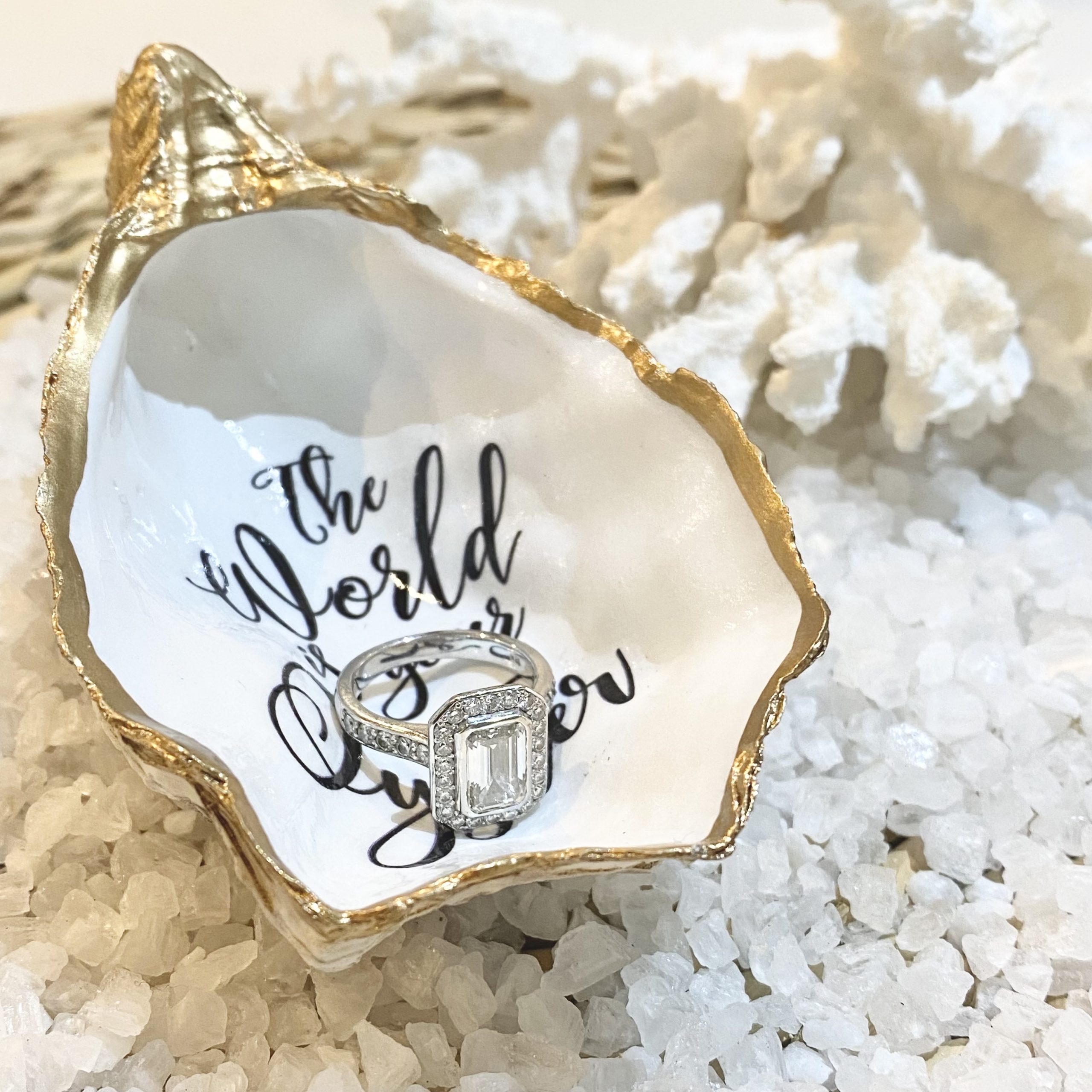 The World is Your Oyster Trinket Dish - Gold - The home of